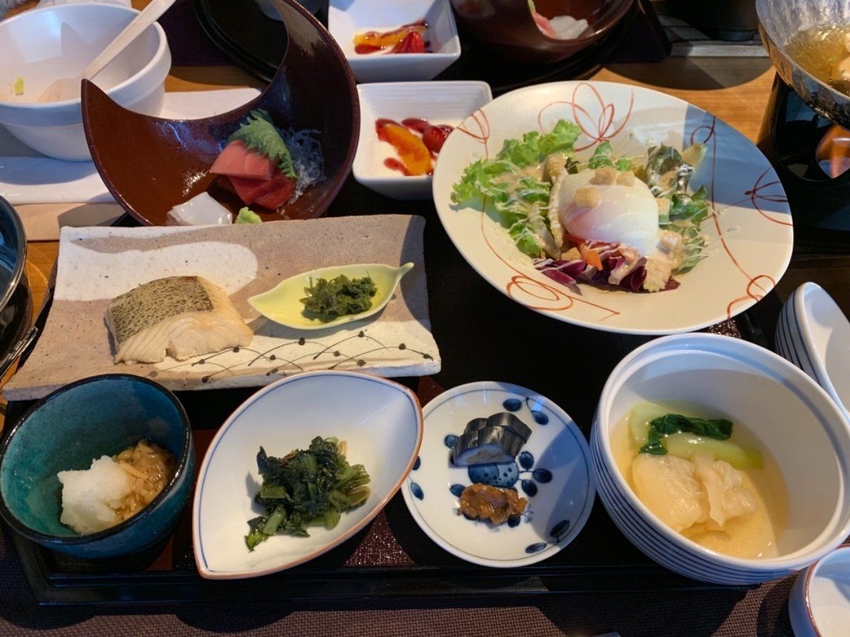 朝食。素晴らしい。