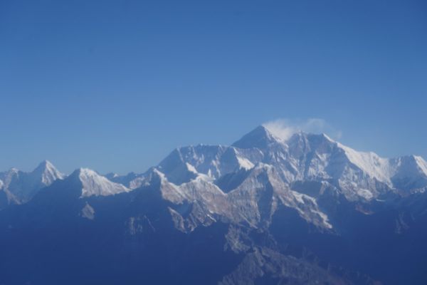 ネパール・カトマンズ「ネパールカトマンズヒマラヤの旅！」の写真：三方向からエベレスト！！