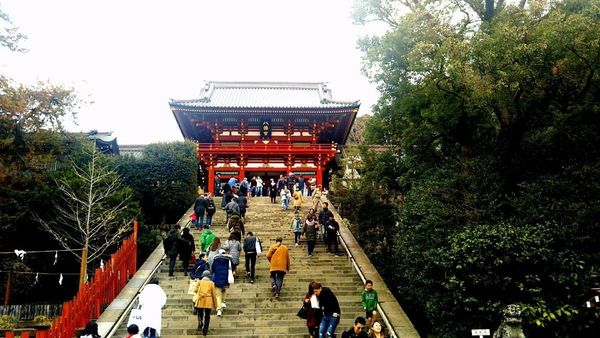 日本・鎌倉「新年の準備in鎌倉 」の写真：今年も一年間ありがとうございましたのお参り