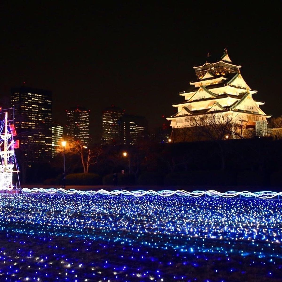 大阪城イルミナージュ🏯
大阪城で開催中のイルミネーション、大阪っぽい独特の...