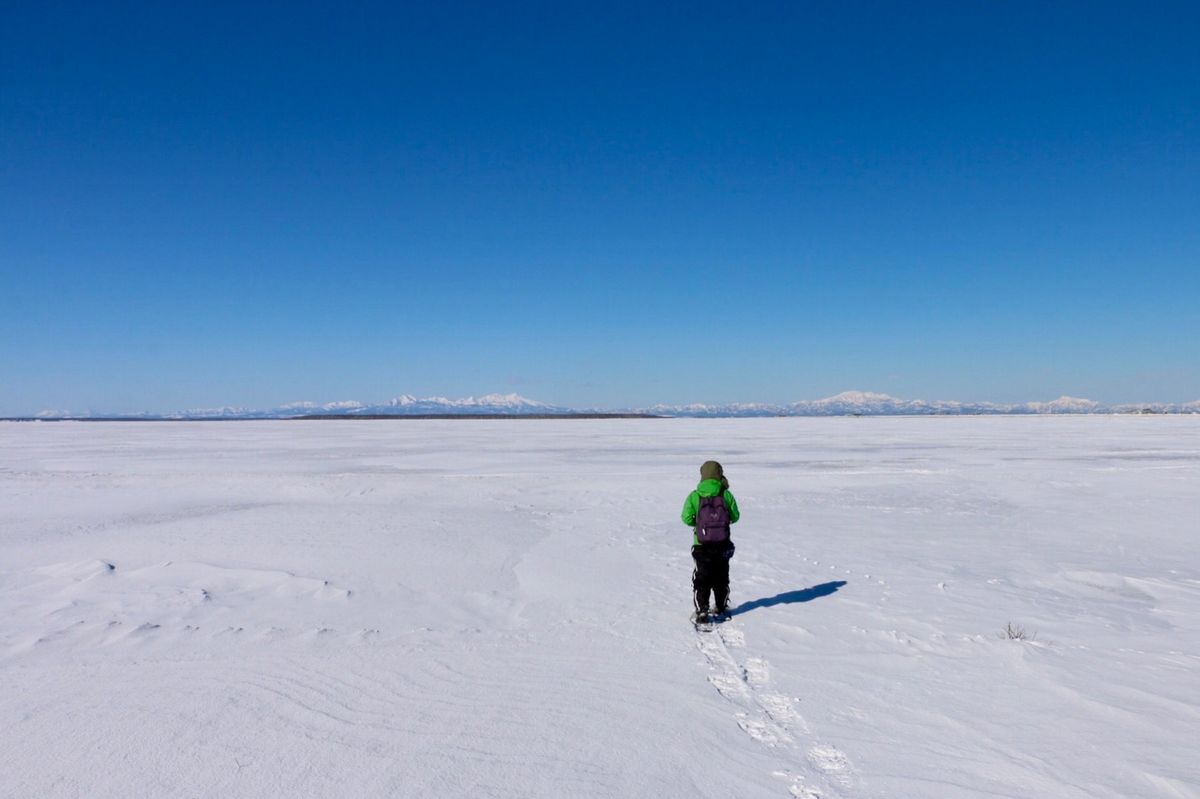 野付半島氷平線ウォークツアー