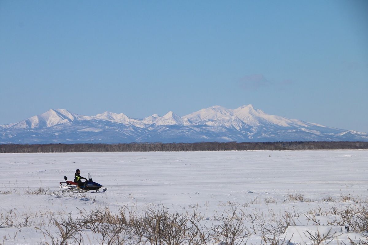 野付半島氷平線ウォークツアー