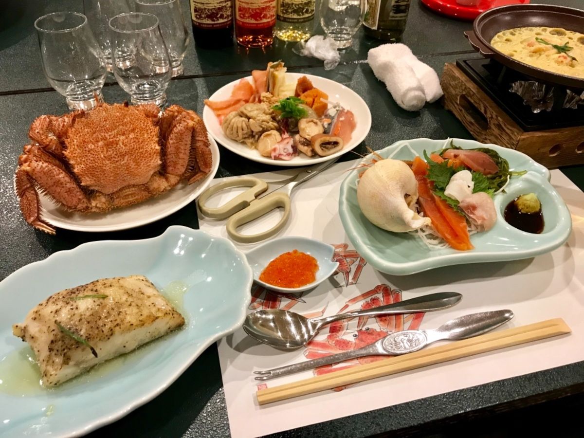 羅臼の宿まるみさんの料理、どれも美味しかった！