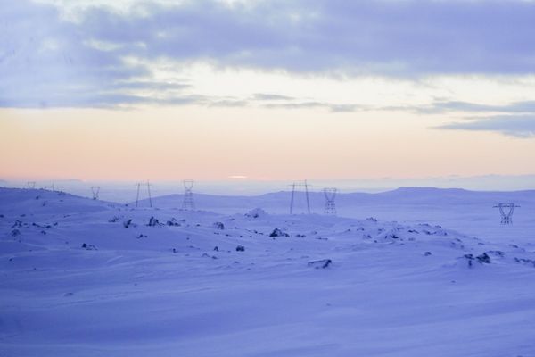 アイスランド・レイキャビク「アイスランド、オーロラと温泉の旅」の写真：レイキャビクを出発すると、あっという間に...