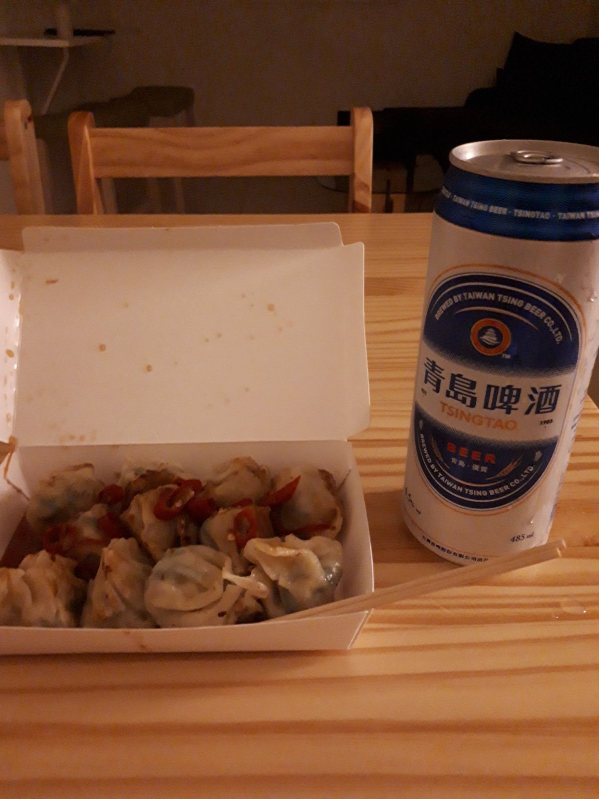 今日は何となく日本式の屋台ラーメン食べてみた。スープは結構美味しかったけど...