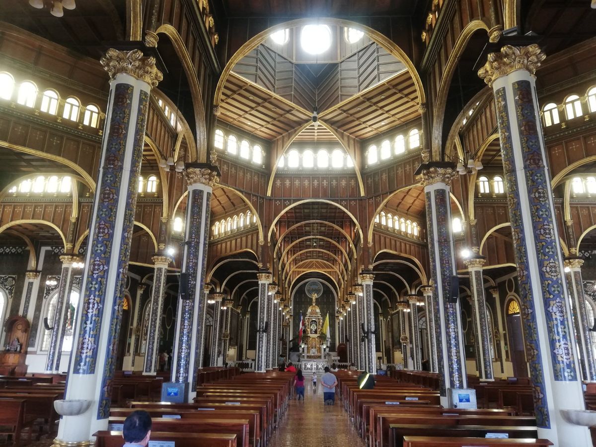 コスタリカの旧都カルタゴ。20世紀初頭の大地震によって上部が崩れた建物の跡...