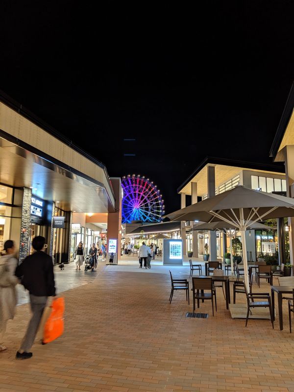 日本・千葉「ワイルドビーチ木更津と農業公園ぽんぽこ村」の写真：ワイルドビーチ木更津の目の前にあるアウト...