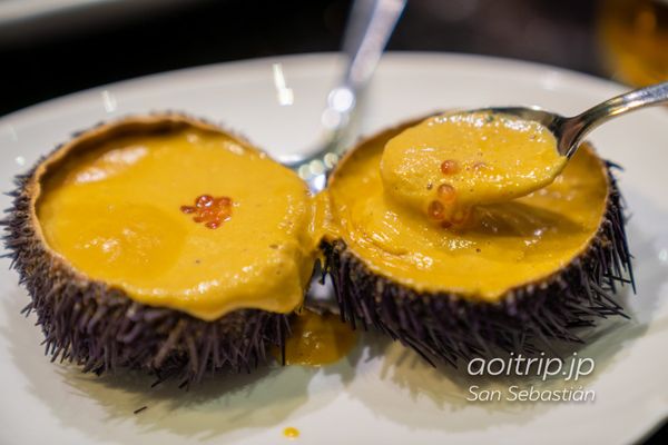 スペイン・バルセロナ「スペイン」の写真：Crema de Erizo(ウニのクリ...