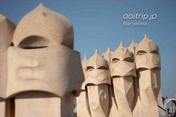 スペイン・バルセロナ「スペイン」の写真：バルセロナ カサミラの屋上にあるガーディ...