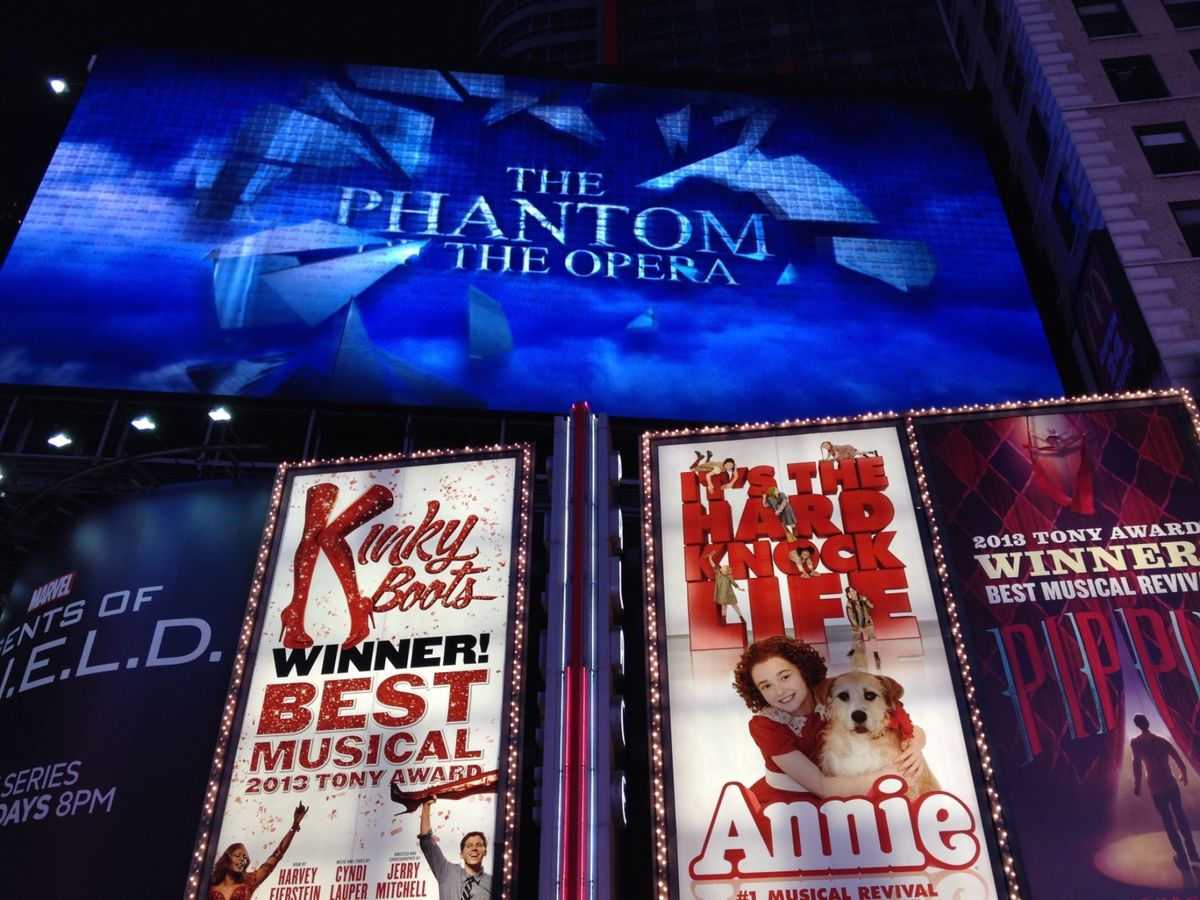 New Yorkの街は看板が大きくて大阪みたいだった。なんて言ったらNew...