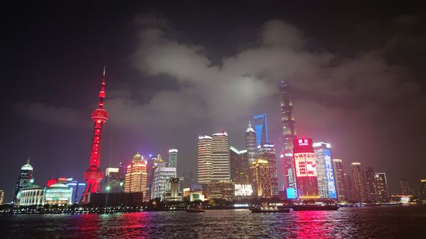 中国・上海「上海」の写真：上海の夜景はわりと好きです。