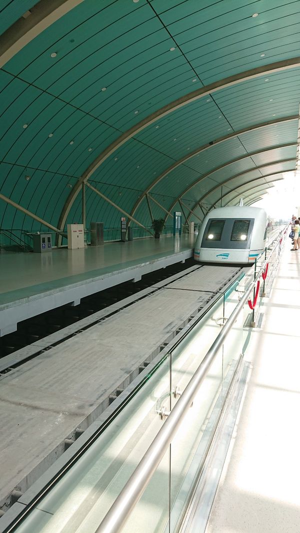 中国・上海「上海」の写真：上海リニアモーターカー
残念ながら３００...