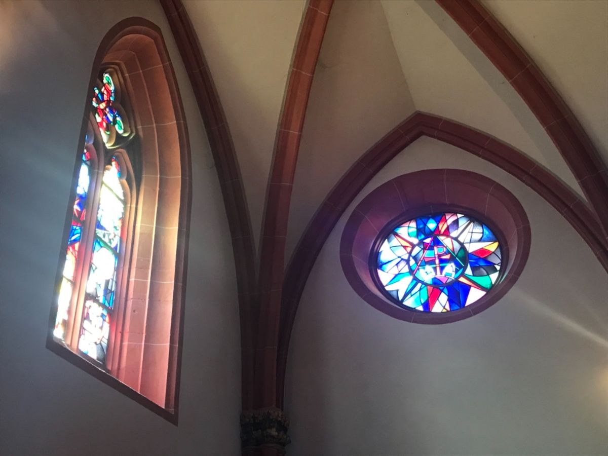 フランクフルト乗継で立ち寄ったマインツ。シャガール制作のステンドグラス聖シ...