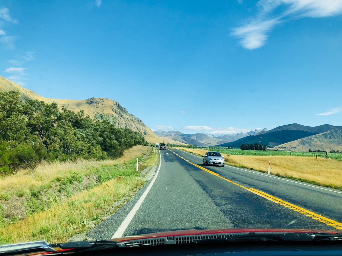 ドライブしてるだけでめっちゃ楽しい。道が直線ばかりで運転も簡単。