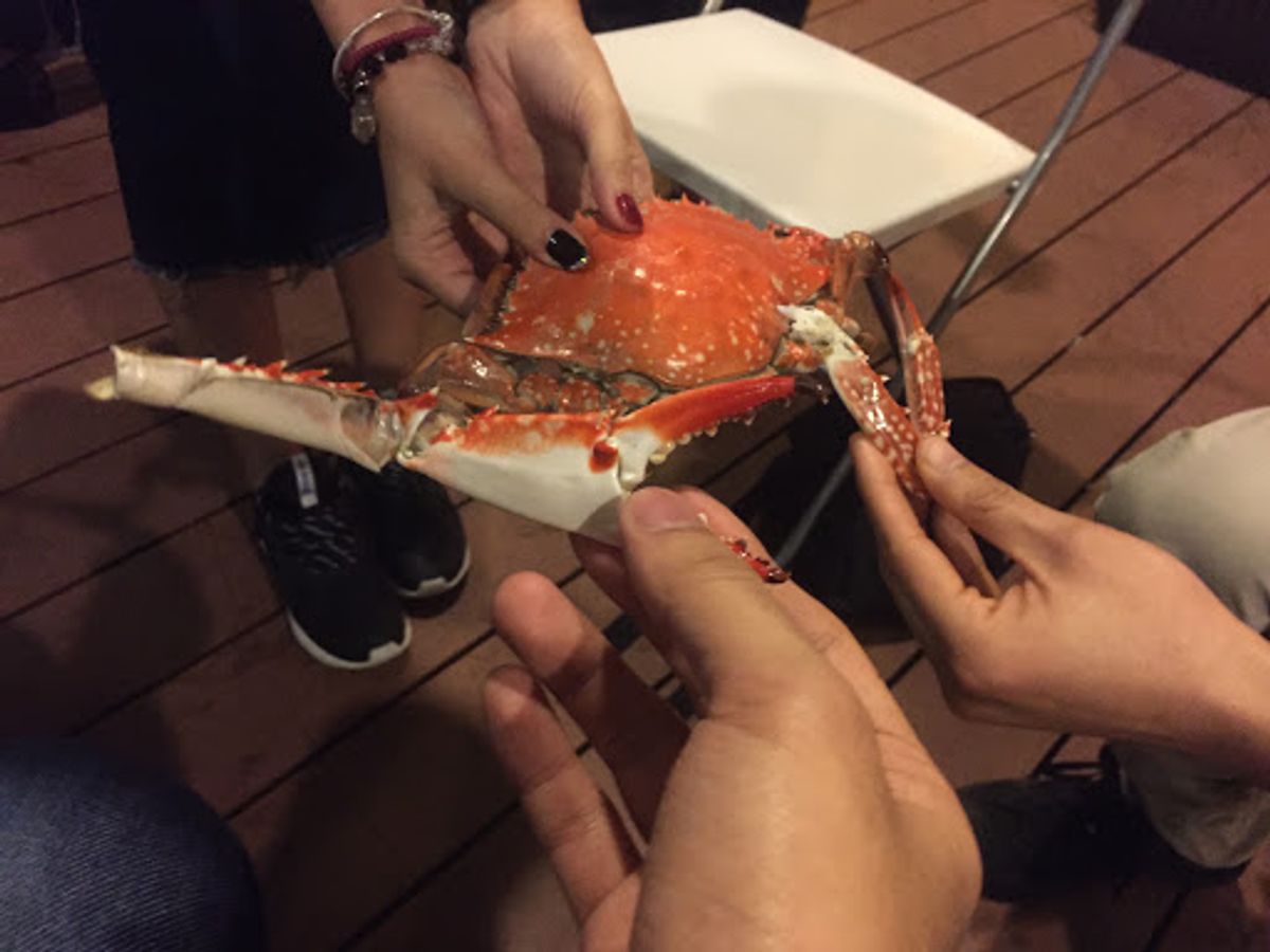ゲストハウスの近くに夜店が並んでいる広場があり、色々と物色。

「一体...