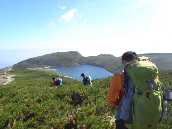 日本・長野県「白馬岳」の写真：大雪渓