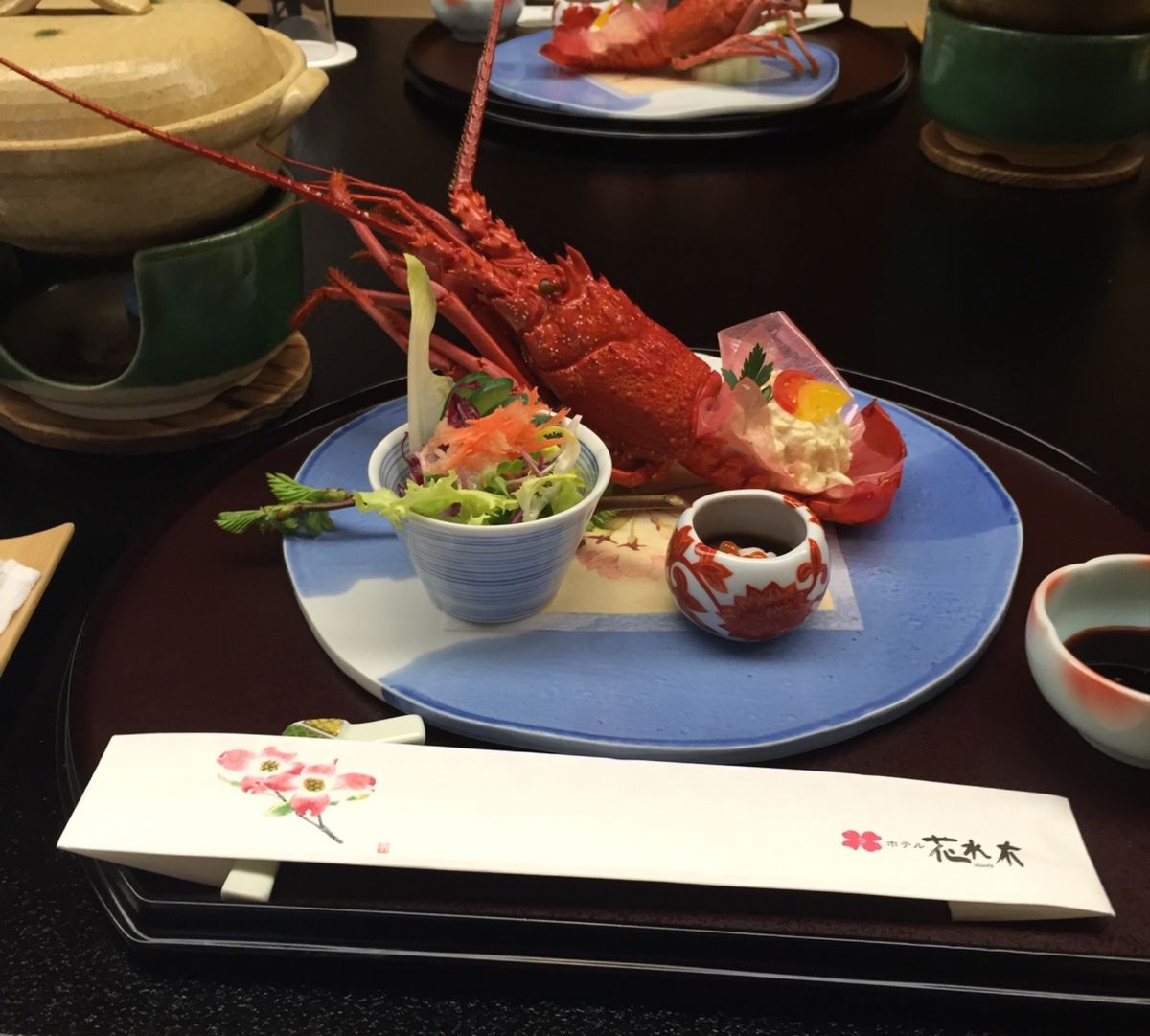 ホテル花水木の料理は美味しい。ここは温泉もいいよね。