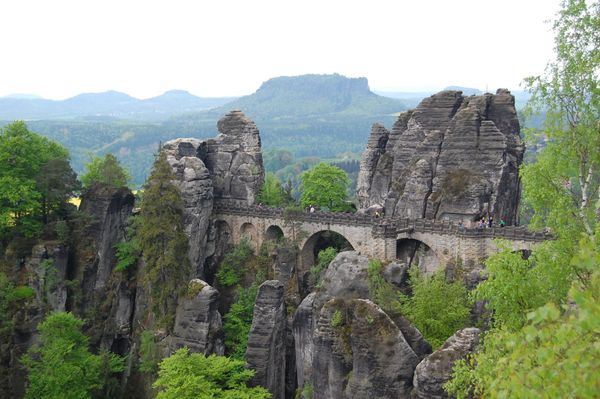ドイツ・ドレスデン、クアオルト・ラーテン、ベルリン「チェコ・ドイツ旅行【ドイツ】」の写真：バスタイ橋