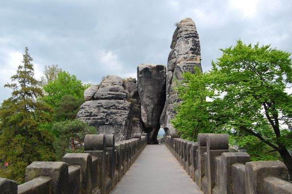 ドイツ・ドレスデン、クアオルト・ラーテン、ベルリン「チェコ・ドイツ旅行【ドイツ】」の写真：バスタイ橋