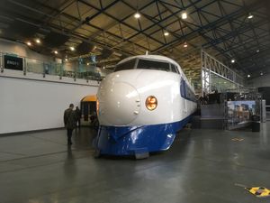 ヨークの鉄道博物館。日本の新幹線も展示されてた