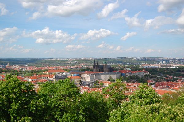 チェコ共和国・プラハ「チェコ・ドイツ旅行【チェコ】」の写真：ペトシーン展望台タワーからの眺め