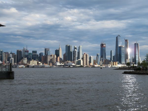 アメリカ(米国)・ニューヨーク「北米旅行（NY編）」の写真：ハドソン川の反対側、ニュージャージー州か...