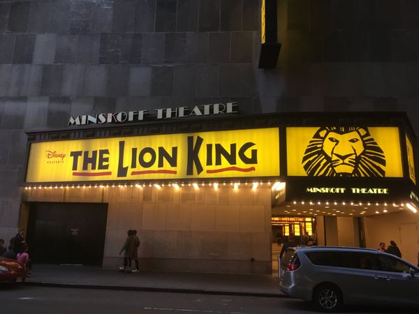 アメリカ(米国)・ニューヨーク「北米旅行（NY編）」の写真：ブロードウェイでライオンキング見てきた。...