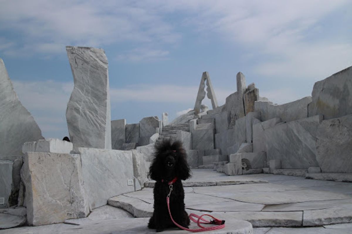 最終日はしまなみ海道の生口島。自転車ではなくフェリーで上陸。

大理石の庭...