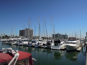 この日はロス市内を観光。観光地巡りよりも、こうしたマリーナの風景の方が西海...