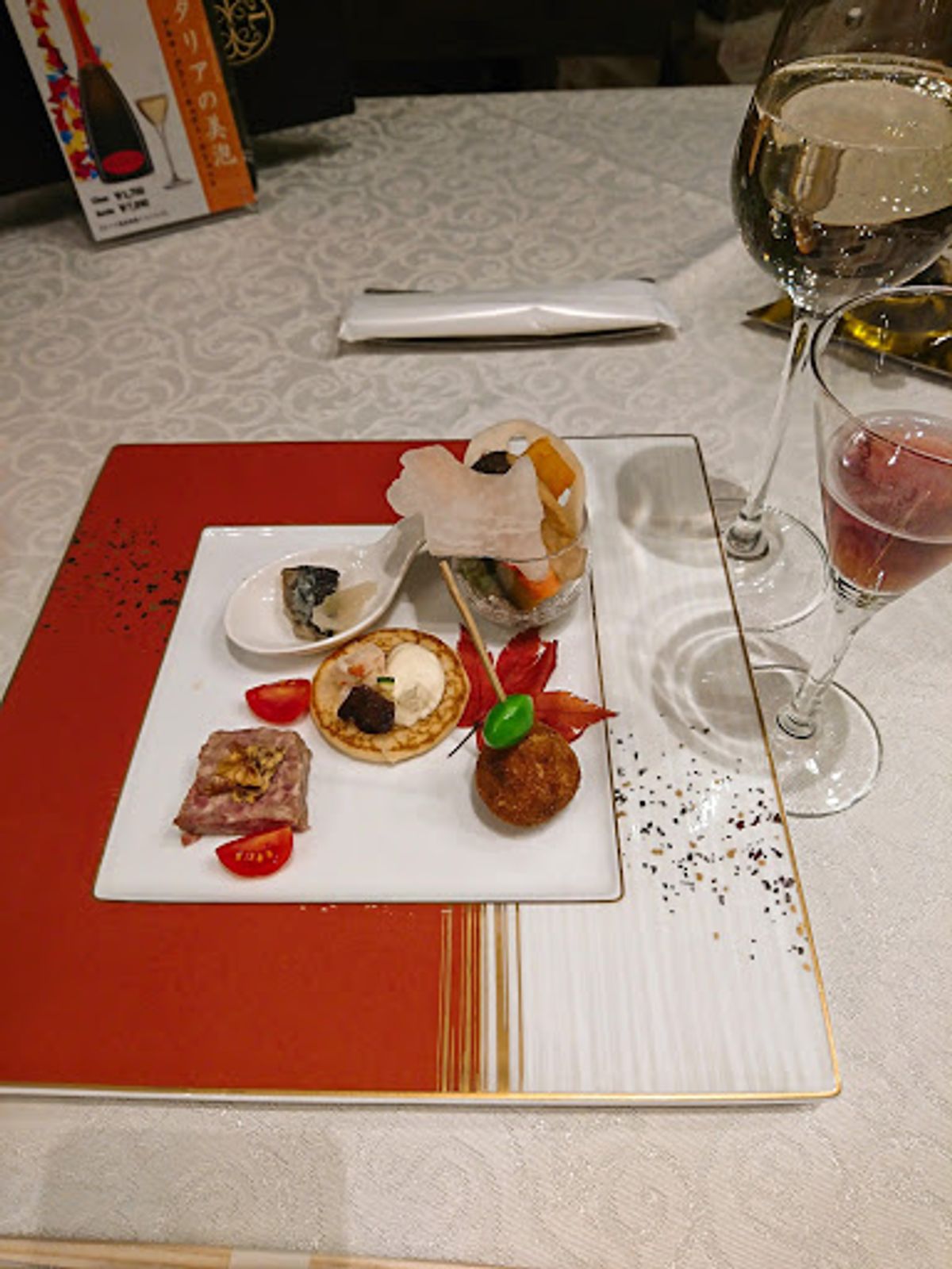 ルシアン旧軽井沢での夕食。