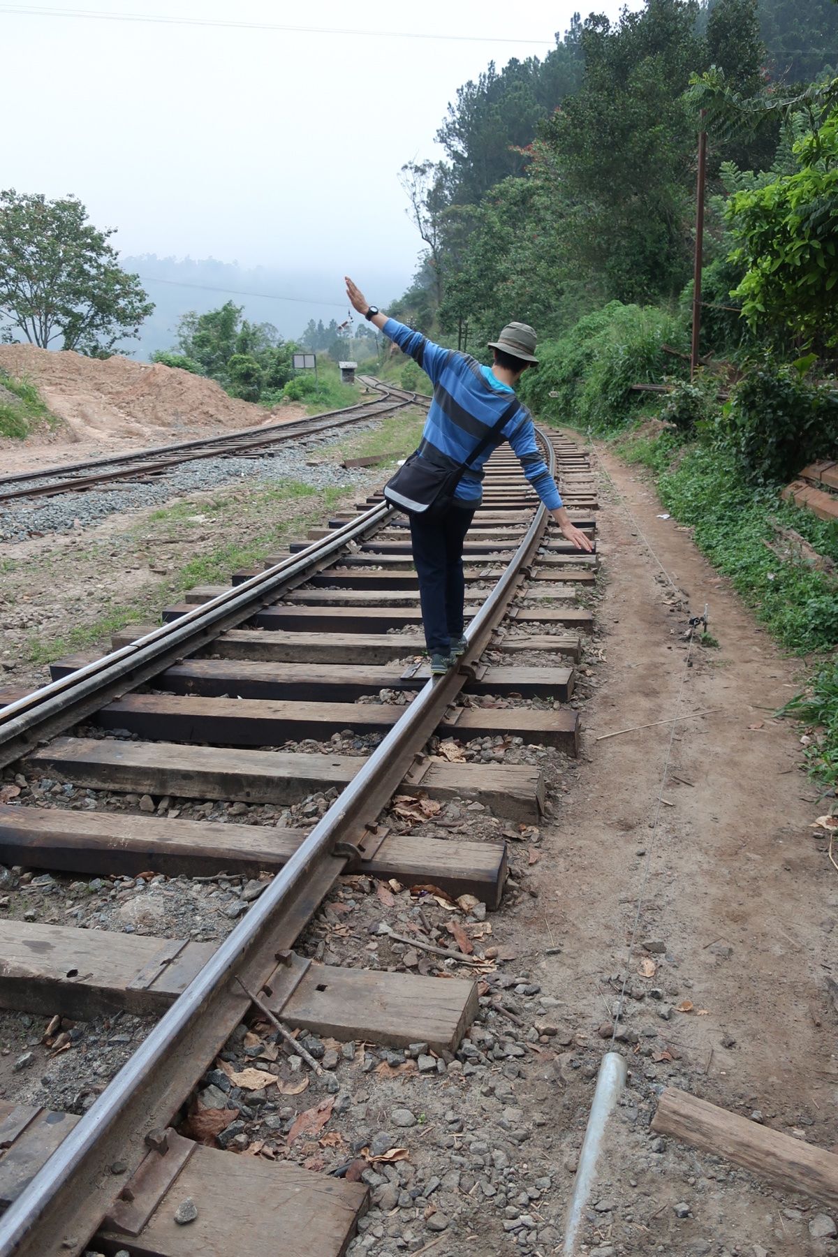 エッラからキャンディへの電車の旅①
エッラ駅前でロッティ購入。駅の周りはバ...