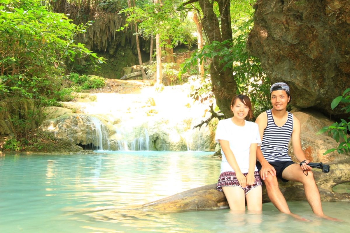 エラワンの滝はお気に入りスポット！