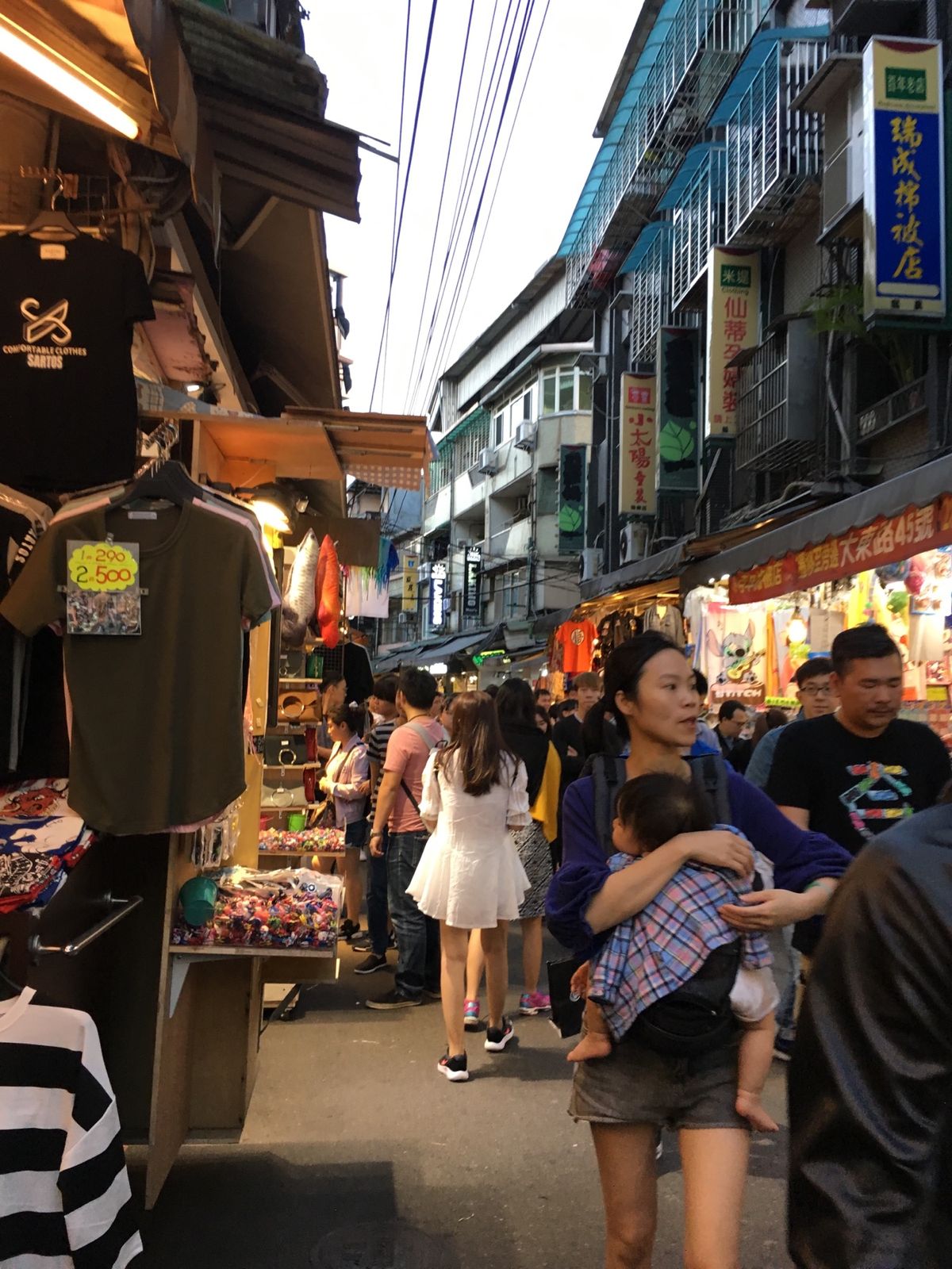 士林夜市。最大の夜市だけど、観光地化しすぎ？
でも胡椒餅は美味しかった。