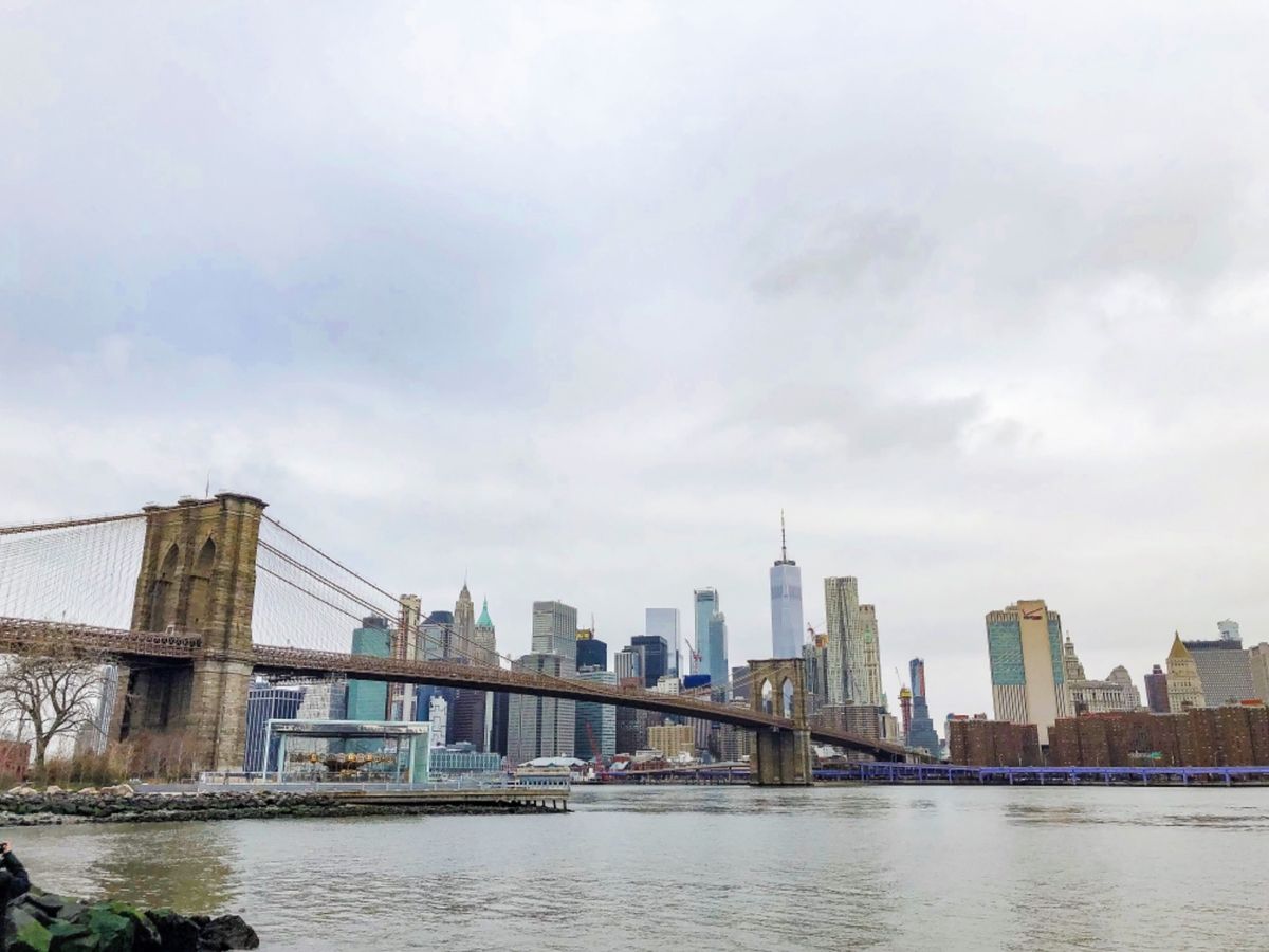 ブルックリンブリッジを渡ってダンボ地域へ。おしゃれな景色にたまたま遭遇する...