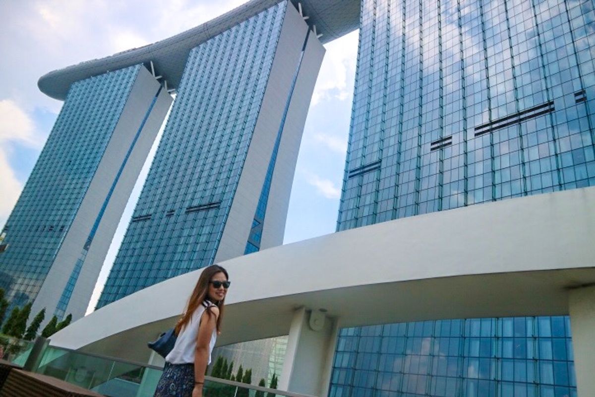 マリーナベイサンズすごい迫力！ホテルはカトン地区でした🙆‍♀️