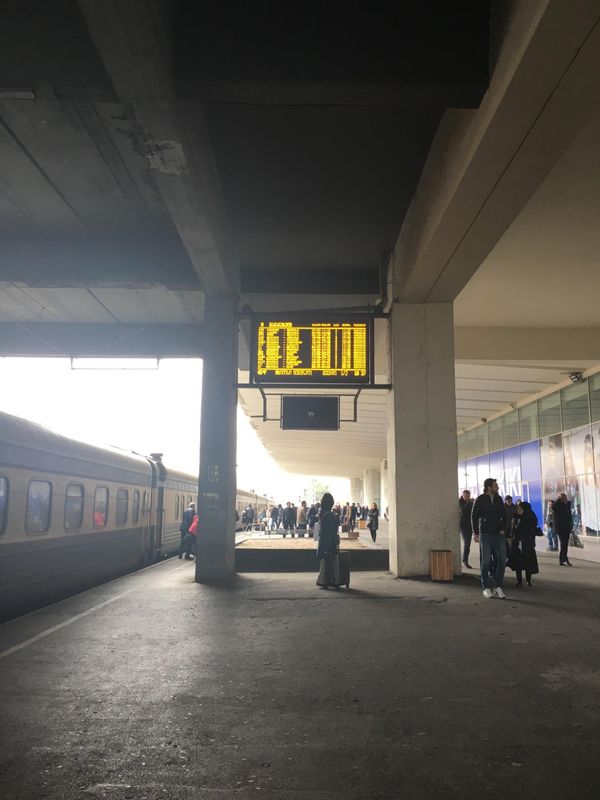 ジョージア・Tbilisi「ワインとヒンカリ」の写真：バクーから寝台列車でトビリシに到着。予定...