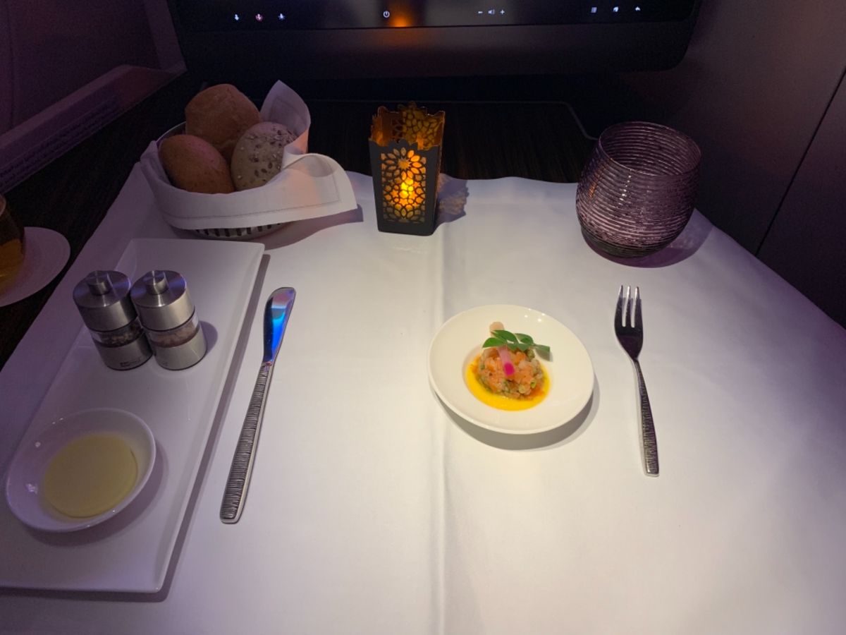 カタール航空 食事 その1