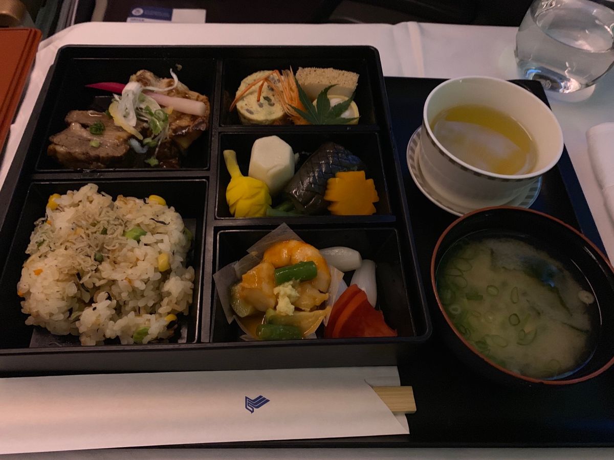 シンガポール航空 ロス ビジネスクラス 食事 その2