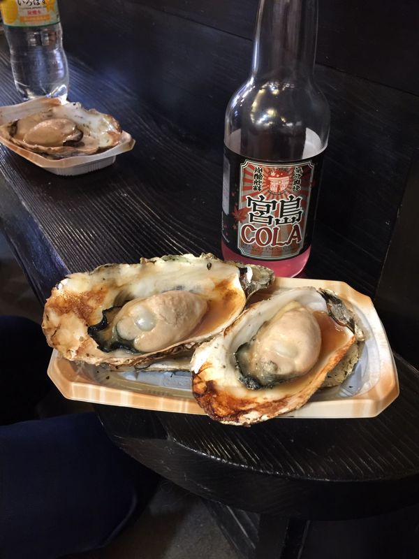 日本・宮島「広島、松山出張」の写真：宮島ほ牡蠣はサイコーっす！道後温泉ていつ...