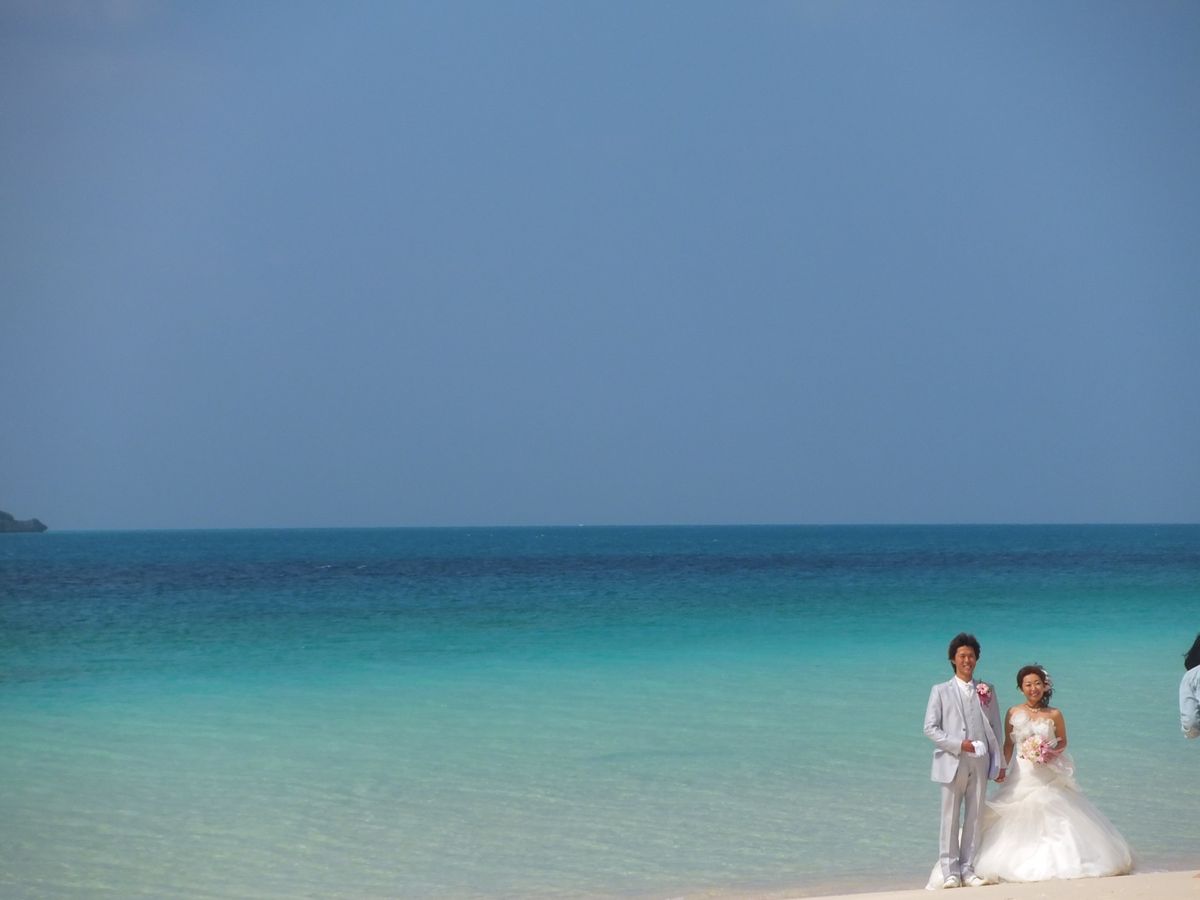 宮古島の海ってこんな綺麗なんだー
