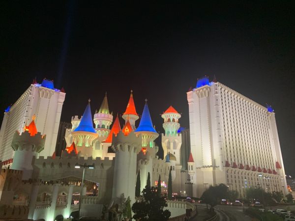 アメリカ(米国)・ラスベガス「2019夏ラスベガス旅行」の写真：ラスベガスのホテル達。アホでしょ（褒めてる