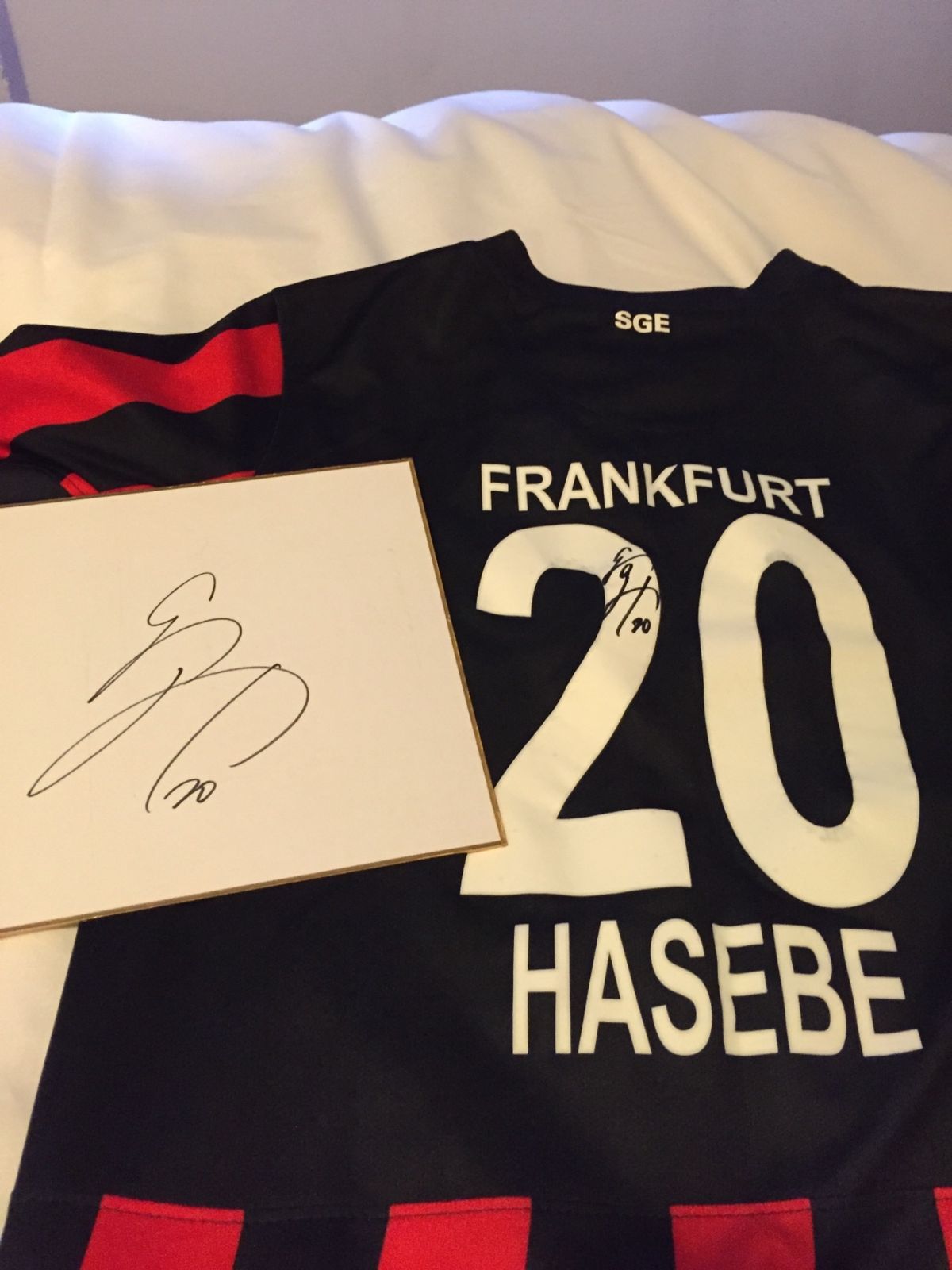 ドイツ再来の理由！フランクフルト・長谷部選手からサインいただき！⚽️🇩🇪 