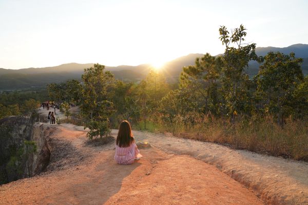 タイ・チェンマイ「タイ  コムローイ祭り」の写真：パーイキャニオン