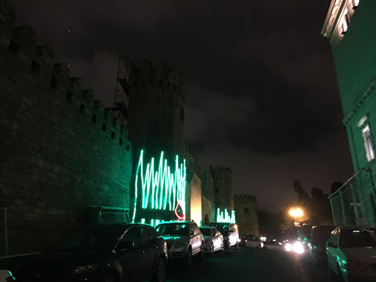 街中のNovruzの様子。結構寒かった。