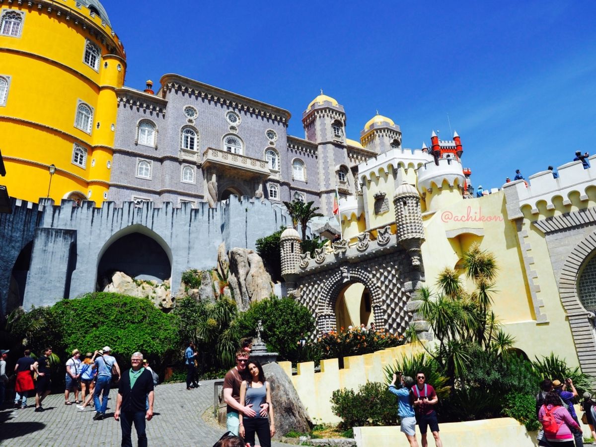 ごちゃ混ぜ感が面白いシントラのペーナ宮殿。お城の中よりも外観を楽しんでお散...