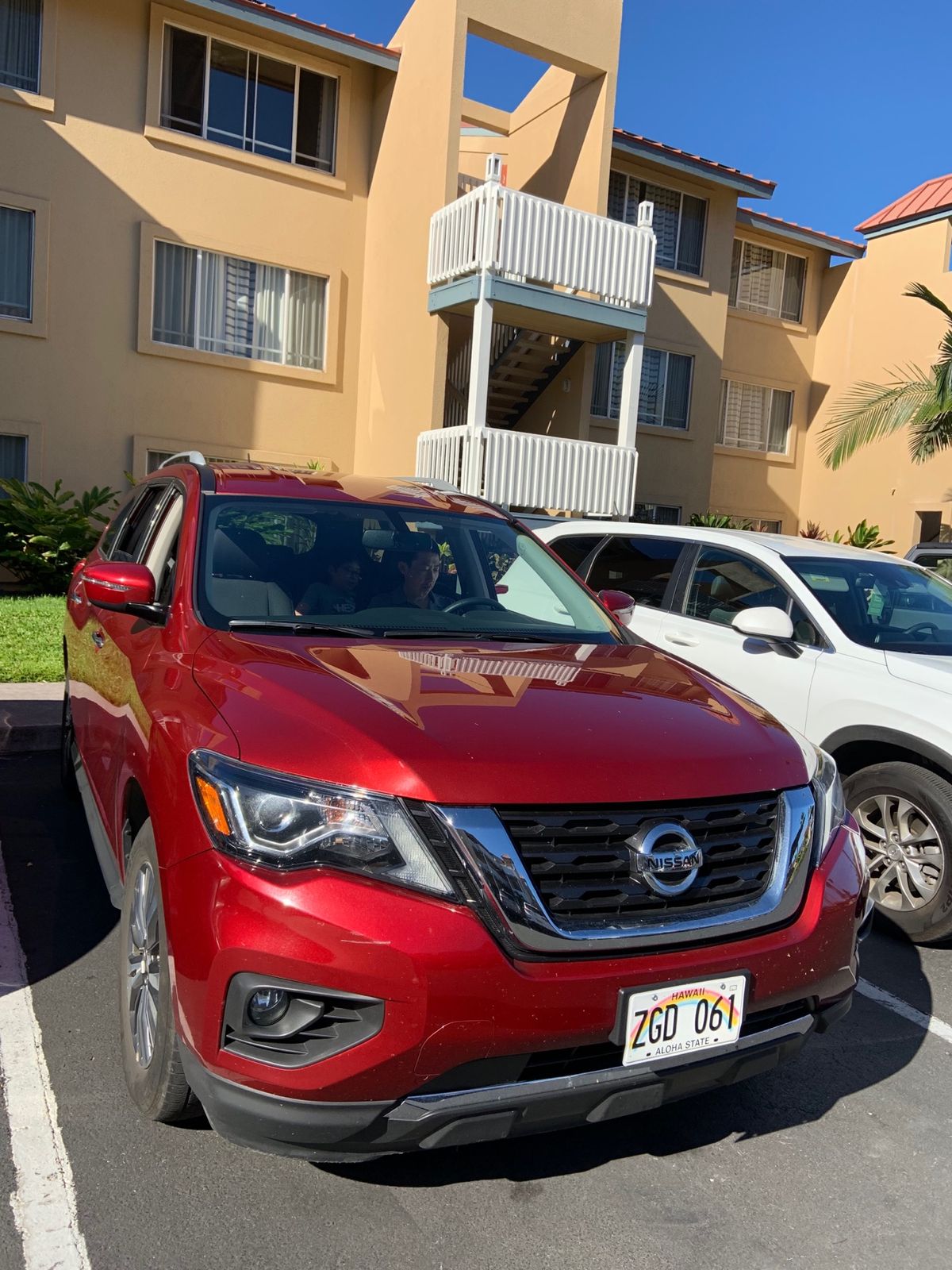 今回の旅行の足になってくれた子はコチラ。赤いボディがお気に入り❤️