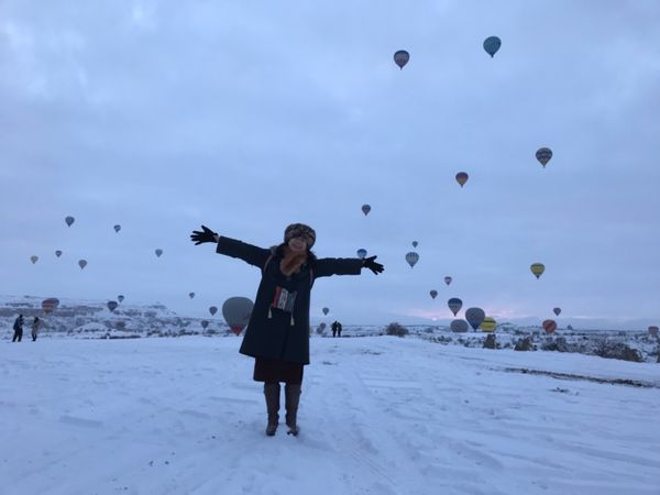 トルコ・イスタンブール「A sky full of balloons」の写真：忘れられない気球の旅
