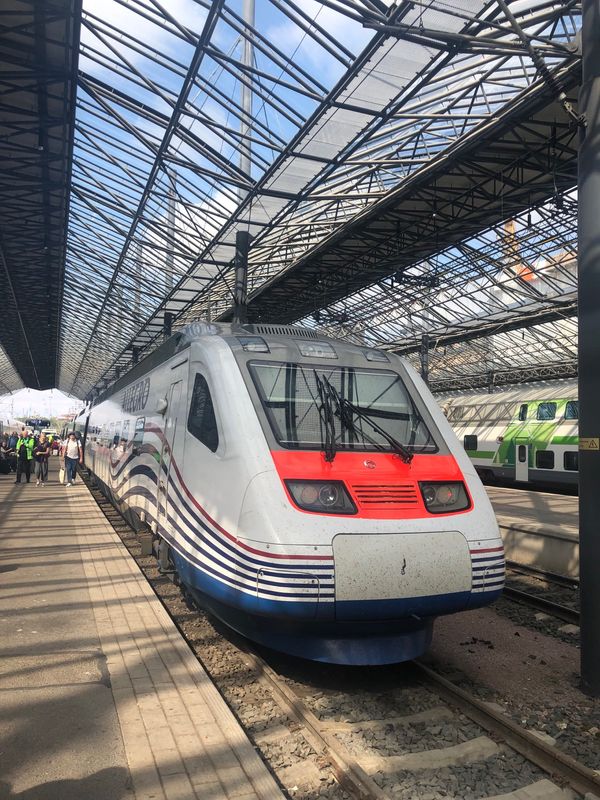 フィンランド・ヘルシンキ「ヨーロッパ旅行2019(ハハと)②」の写真：アレグロ号は汽車のスタンプ貰える！
ヘ...