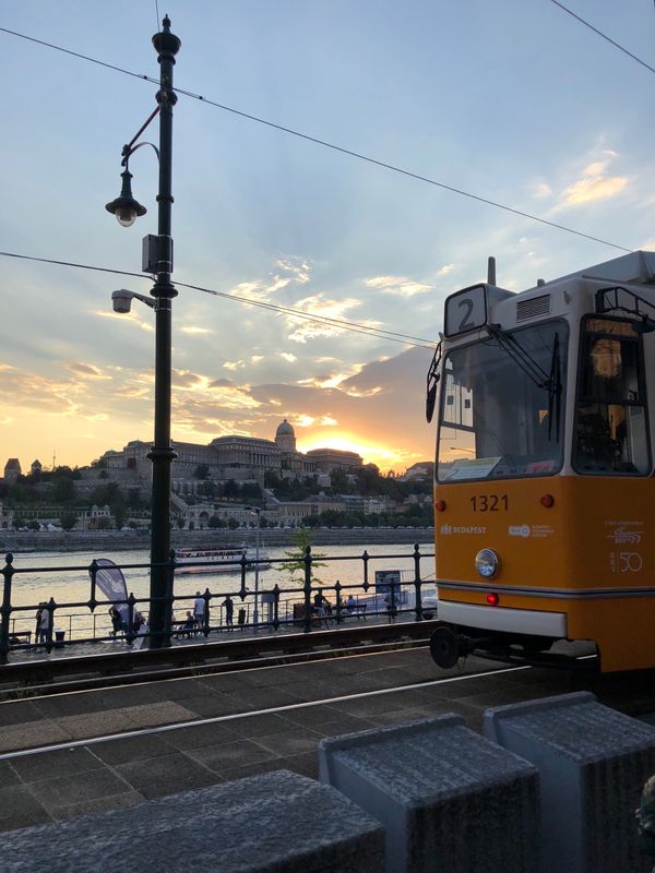 ハンガリー・ブダペスト「ヨーロッパ旅行2018(ハハと)②」の写真：飛行機のは事故じゃなくて、航空ショー！建...