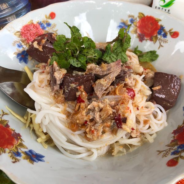 ラオス人民民主共和国・ルアンパバーン「ルアンパバーン再訪」の写真：ルアンパバーンの麺
何食べても美味しかった😍